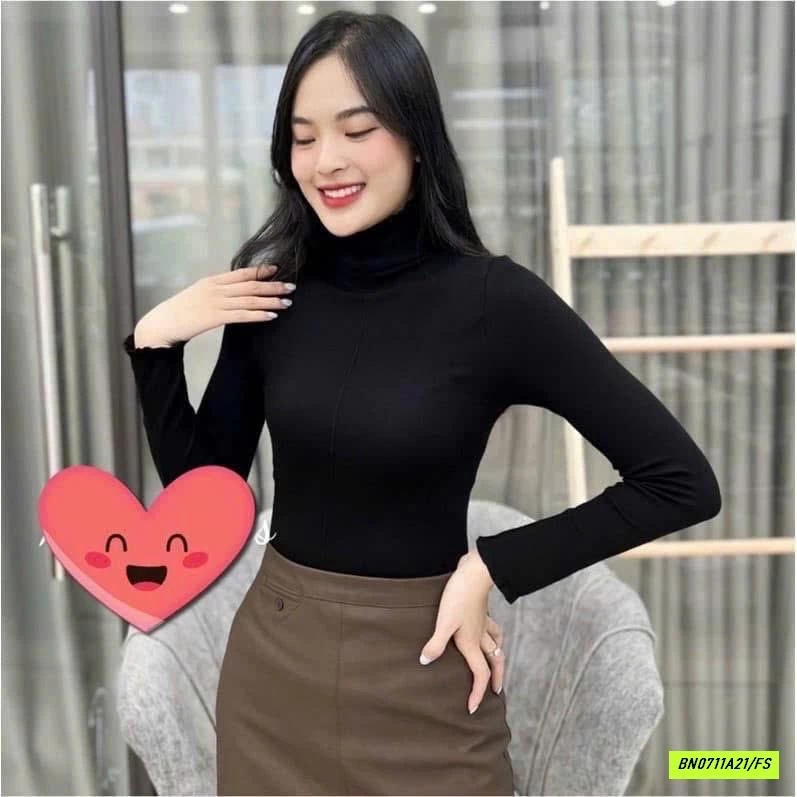 ÁO GIỮ NHIỆT NỘI ĐỊA CỔ BÈO GÂN TRƯỚC