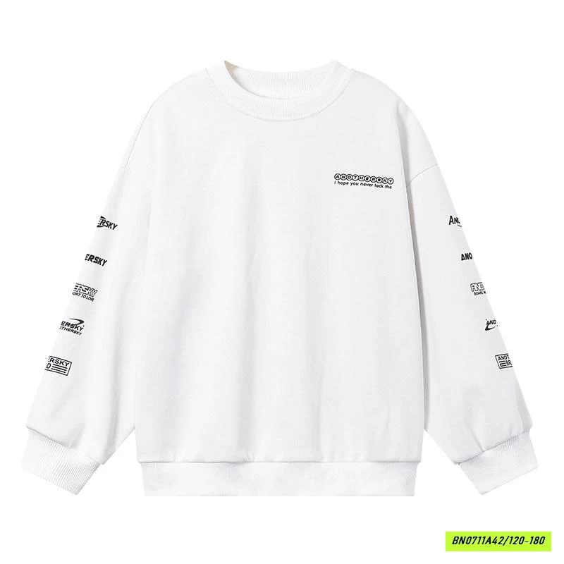 ÁO NỈ CỔ TRÒN BASIC HHBABY