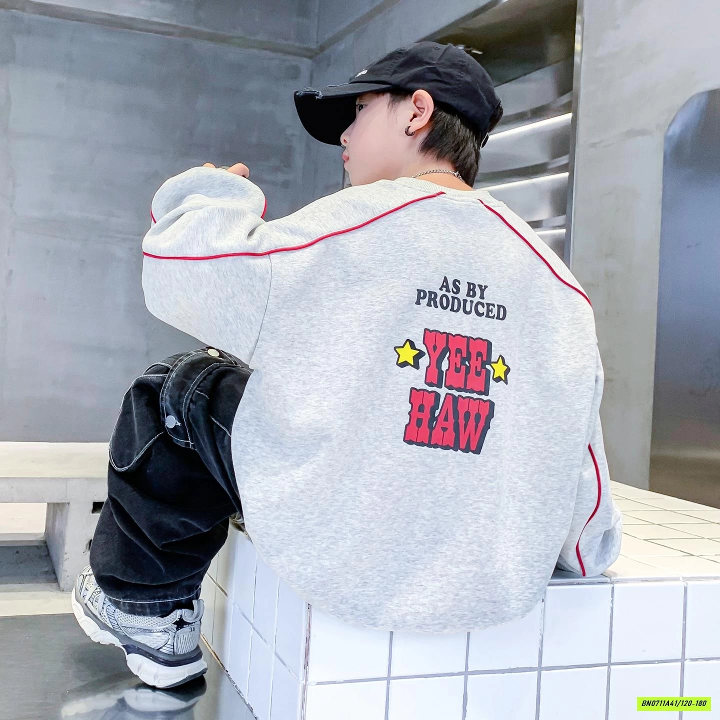 HOODIE XÁM ASBOY HHBABY