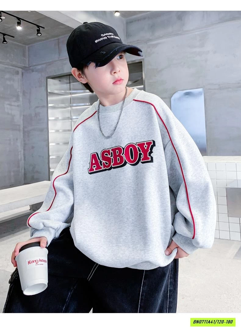 HOODIE XÁM ASBOY HHBABY
