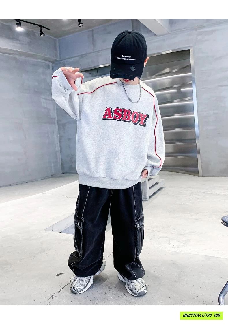 HOODIE XÁM ASBOY HHBABY