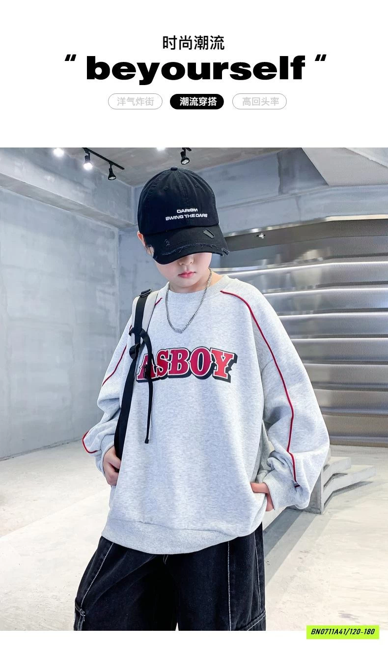 HOODIE XÁM ASBOY HHBABY