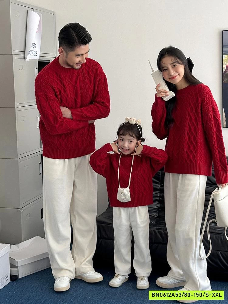 ÁO ELN ĐỎ VẶN THỪNG GIA ĐÌNH