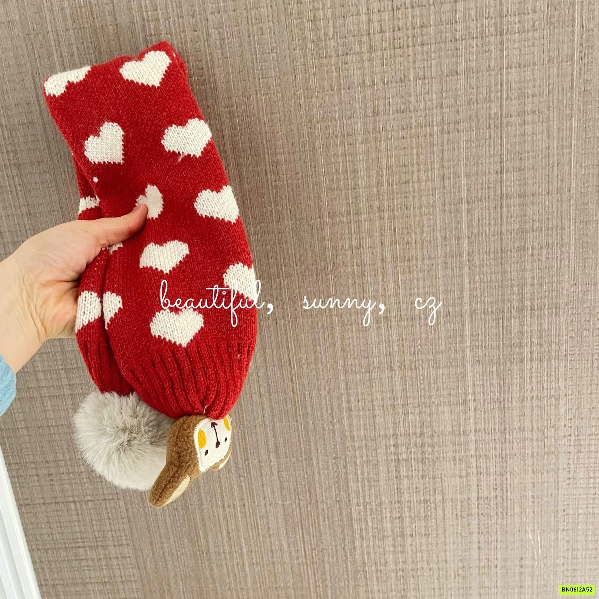 KHĂN LEN TONE ĐỎ