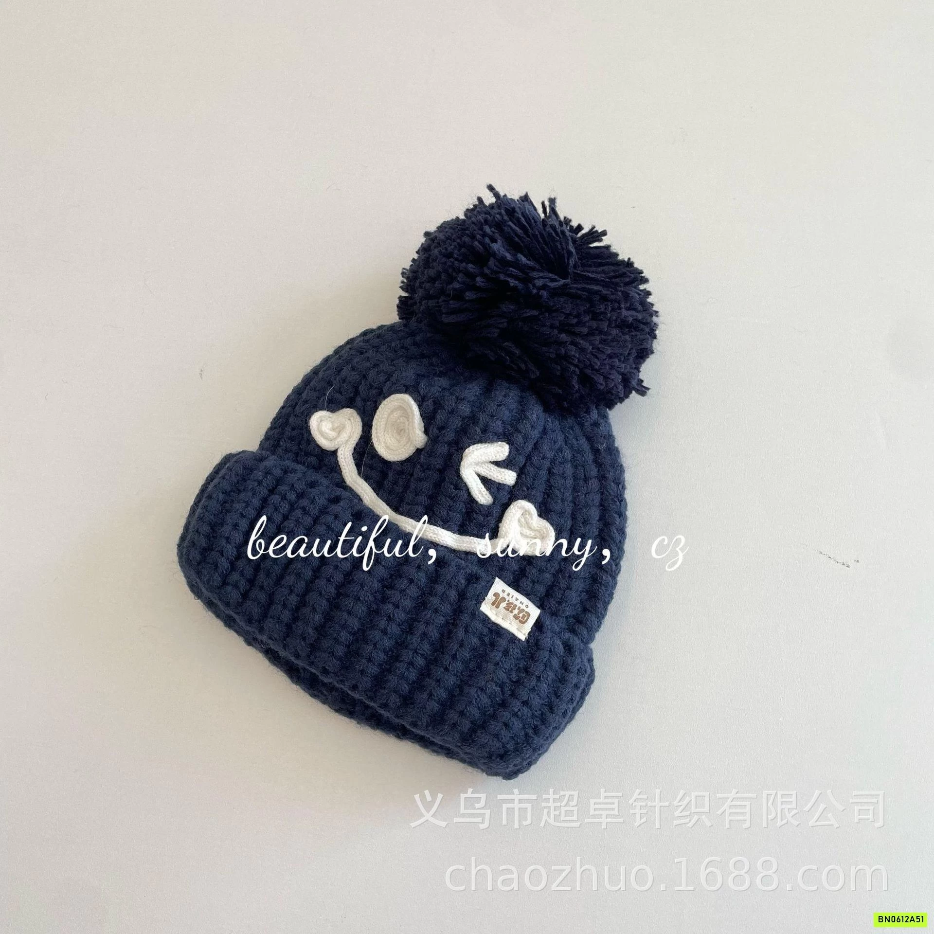 MŨ LEN GẮN BÔNG ICON