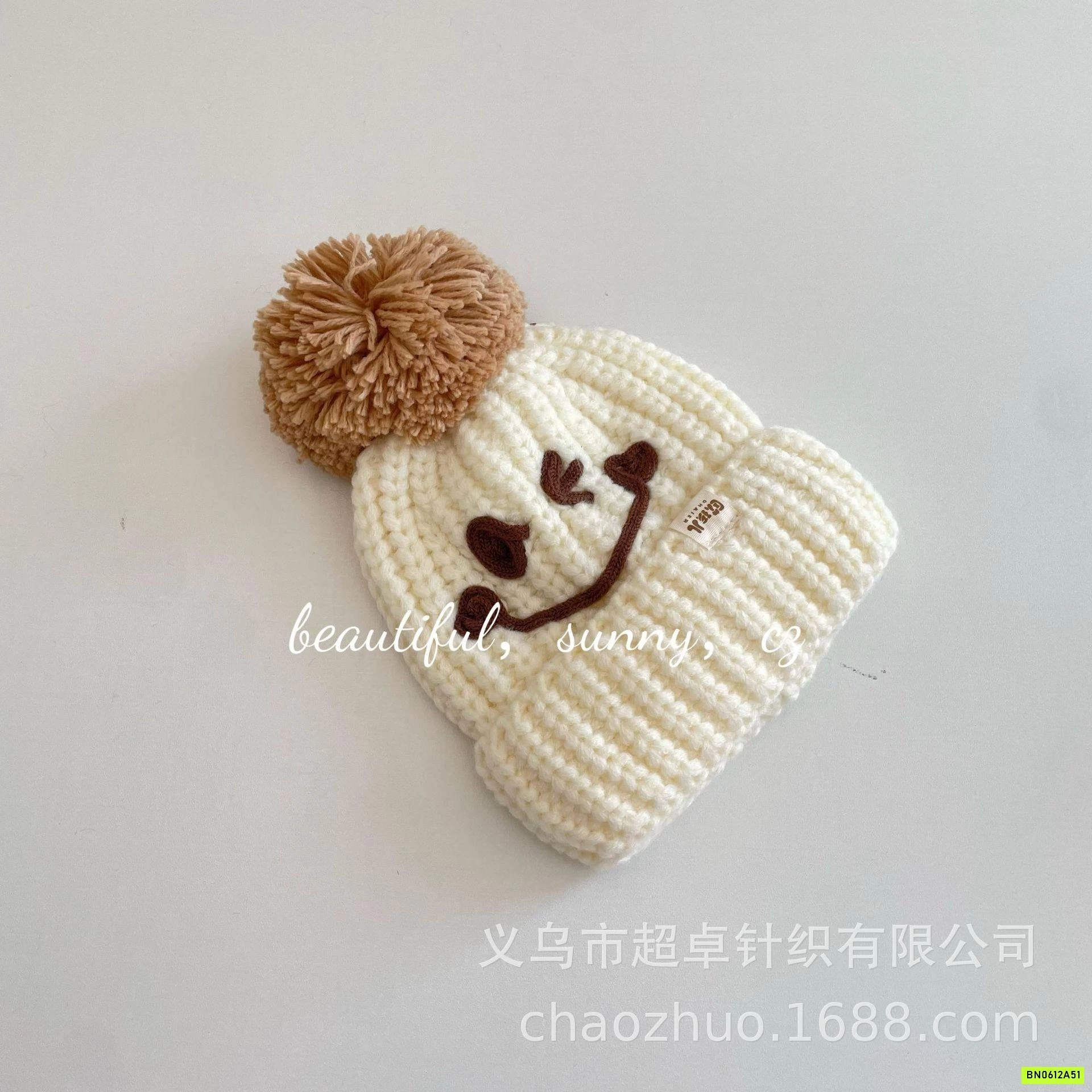 MŨ LEN GẮN BÔNG ICON