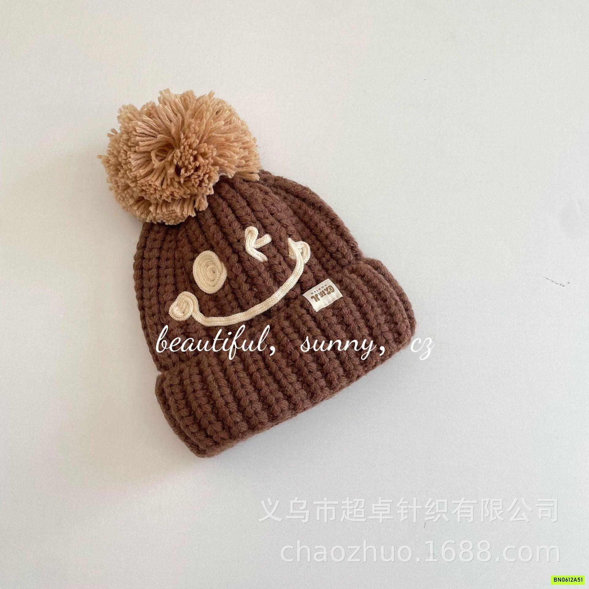 MŨ LEN GẮN BÔNG ICON