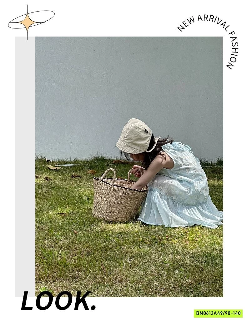 ĐẦM YẾM XANH THÊU HOA NỔI