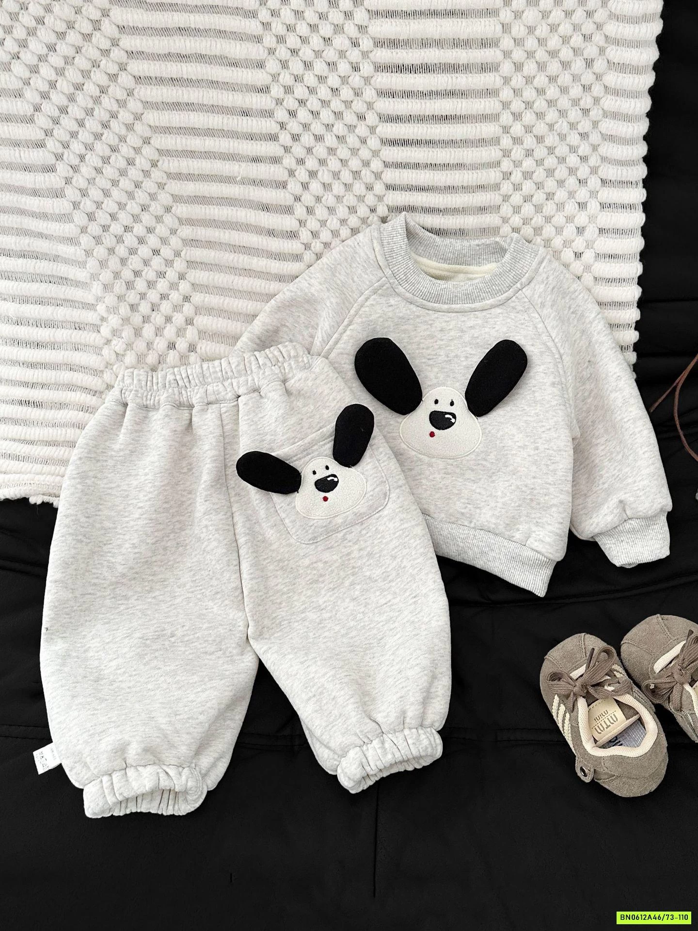 BỘ NỈ CÚN LÓT LÔNG CỪU