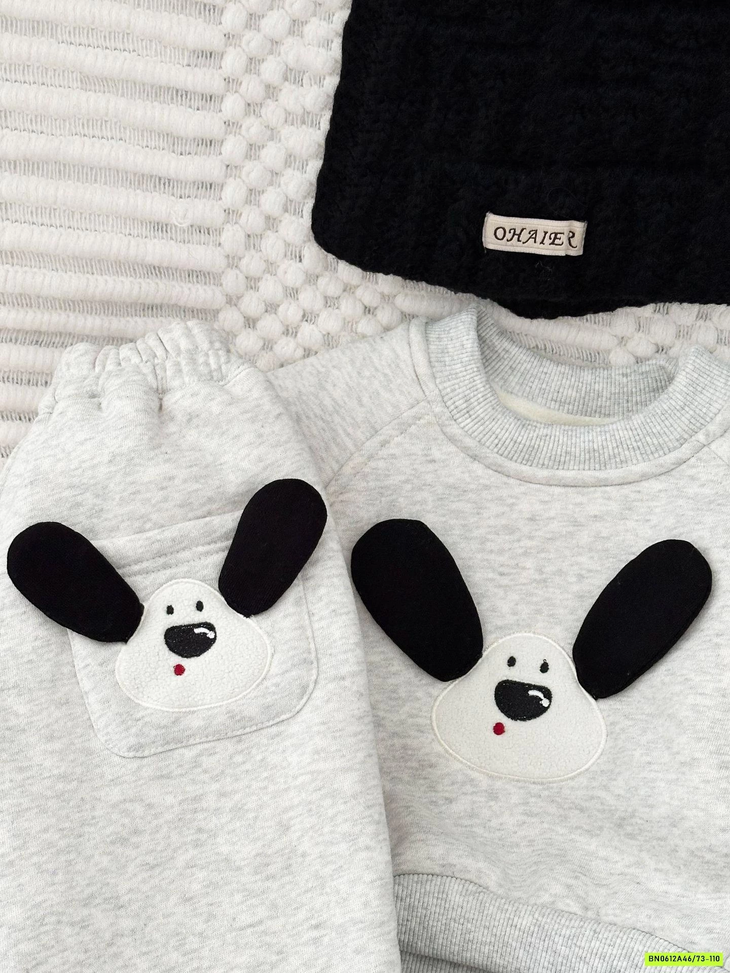 BỘ NỈ CÚN LÓT LÔNG CỪU