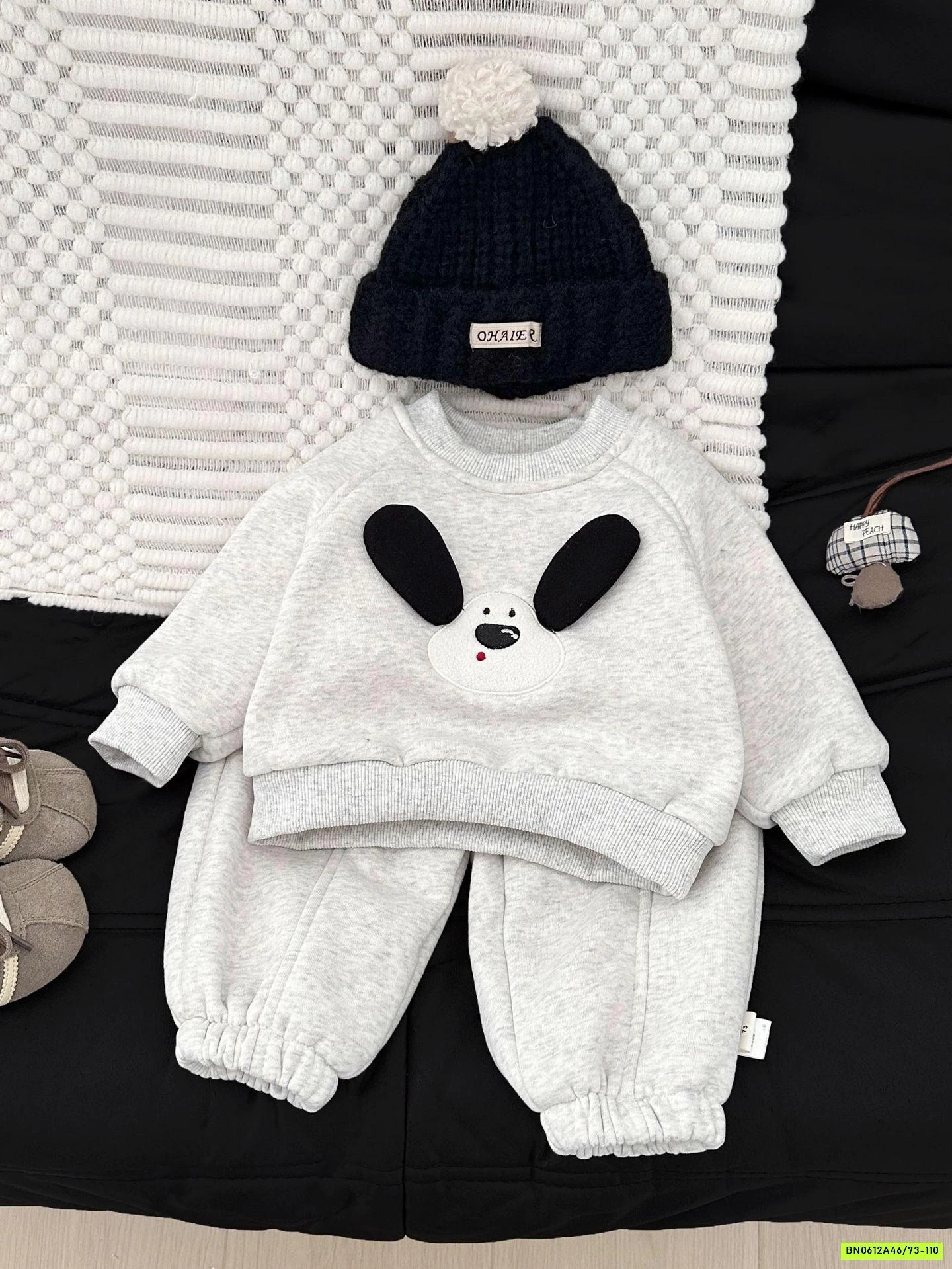 BỘ NỈ CÚN LÓT LÔNG CỪU