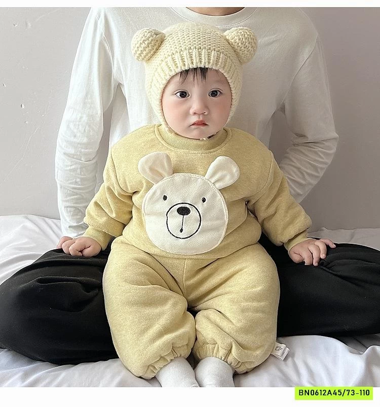 BỘ NỈ BÔNG LÓT LÔNG DỄ THƯƠNG NHÍ