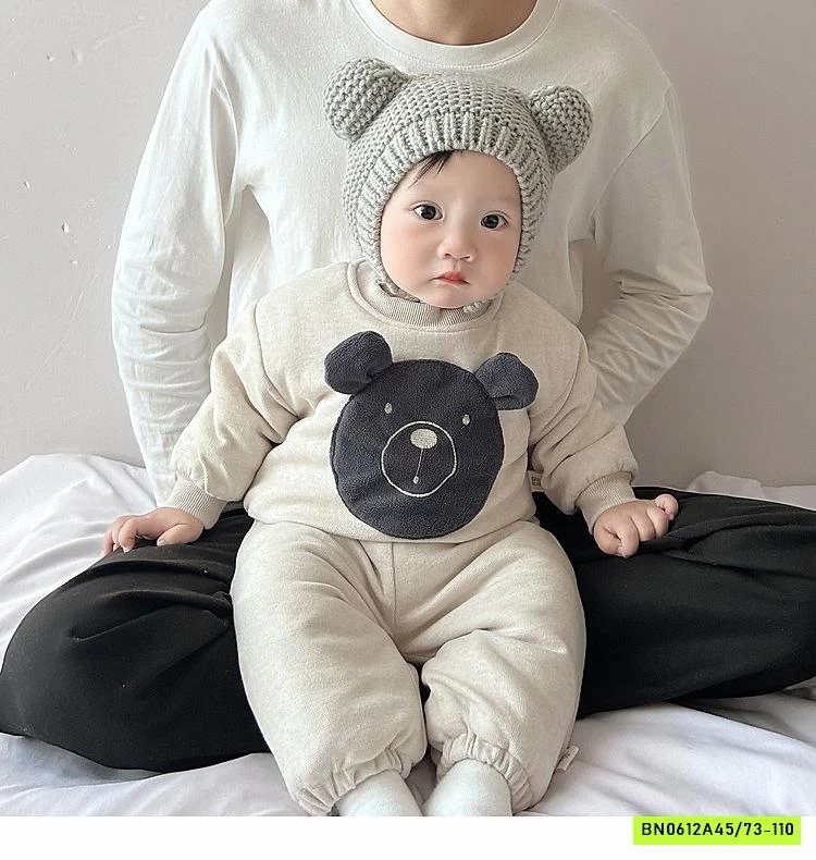 BỘ NỈ BÔNG LÓT LÔNG DỄ THƯƠNG NHÍ