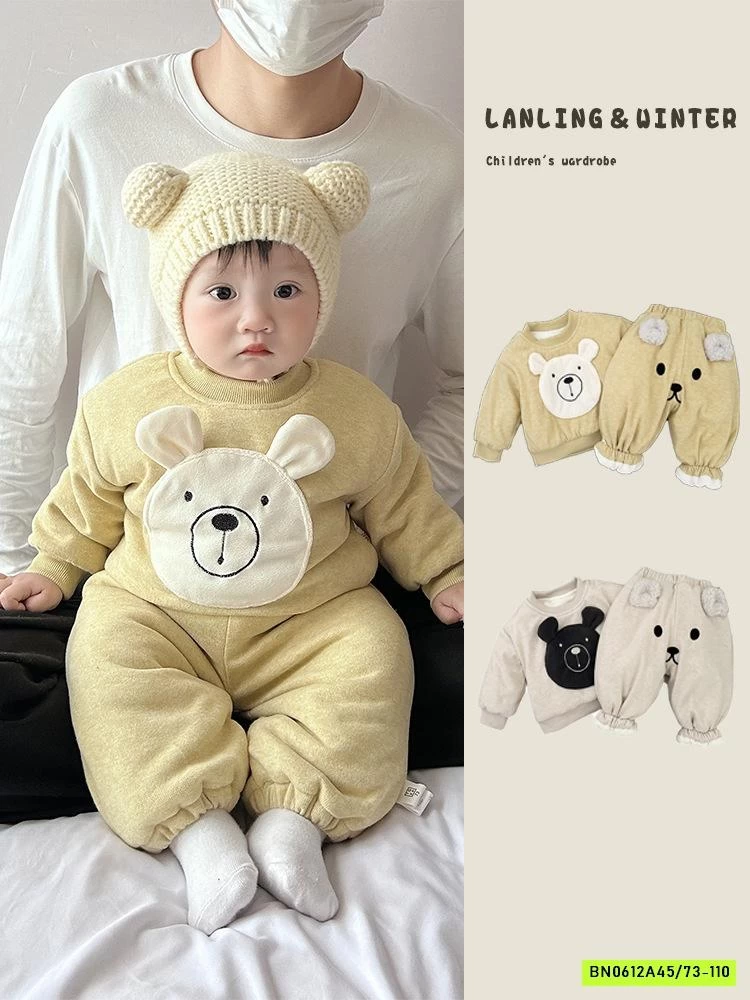 BỘ NỈ BÔNG LÓT LÔNG DỄ THƯƠNG NHÍ