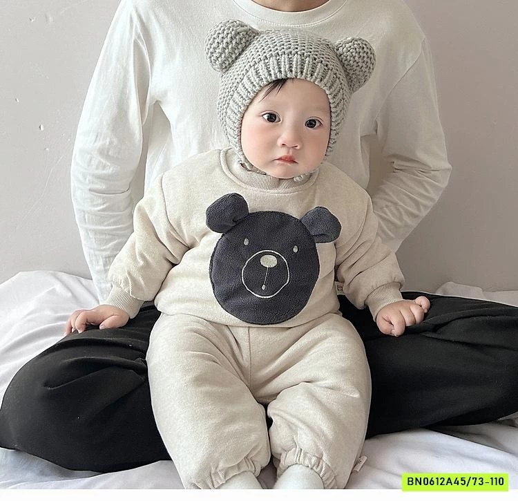 BỘ NỈ BÔNG LÓT LÔNG DỄ THƯƠNG NHÍ