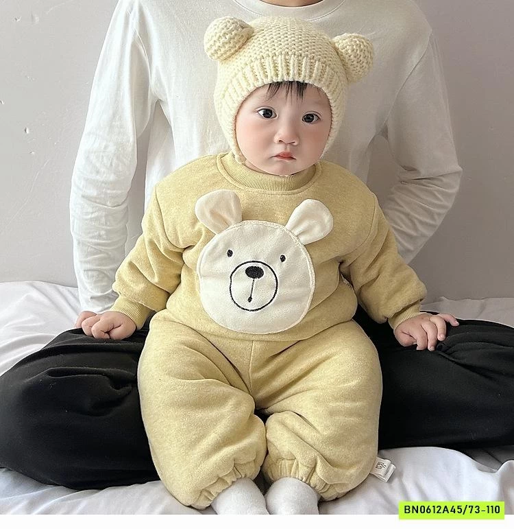 BỘ NỈ BÔNG LÓT LÔNG DỄ THƯƠNG NHÍ