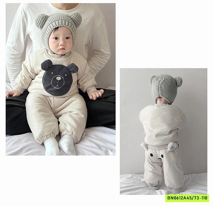 BỘ NỈ BÔNG LÓT LÔNG DỄ THƯƠNG NHÍ