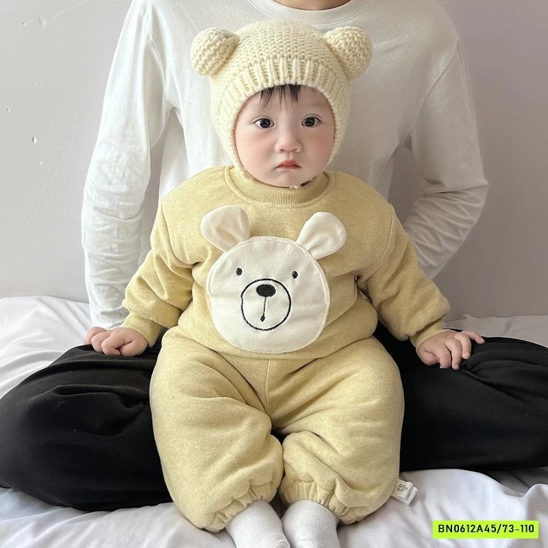 BỘ NỈ BÔNG LÓT LÔNG DỄ THƯƠNG NHÍ