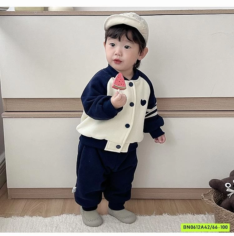 BỘ KHOÁC NỈ LÓT NHUNG SZ NHÍ