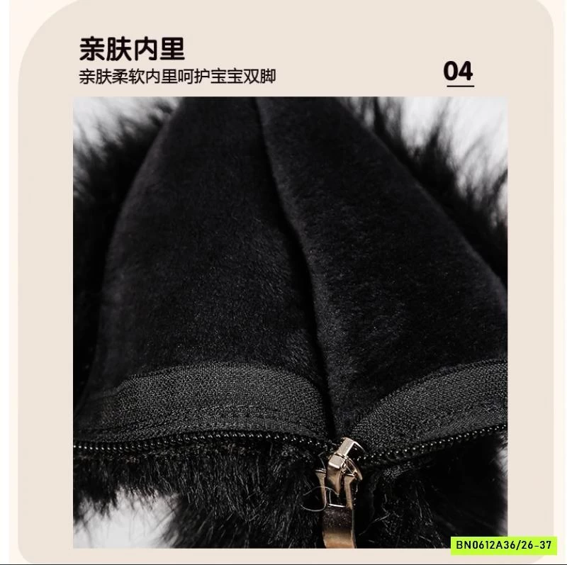 BOOT LÔNG KHÓA SAU LÓT NỈ