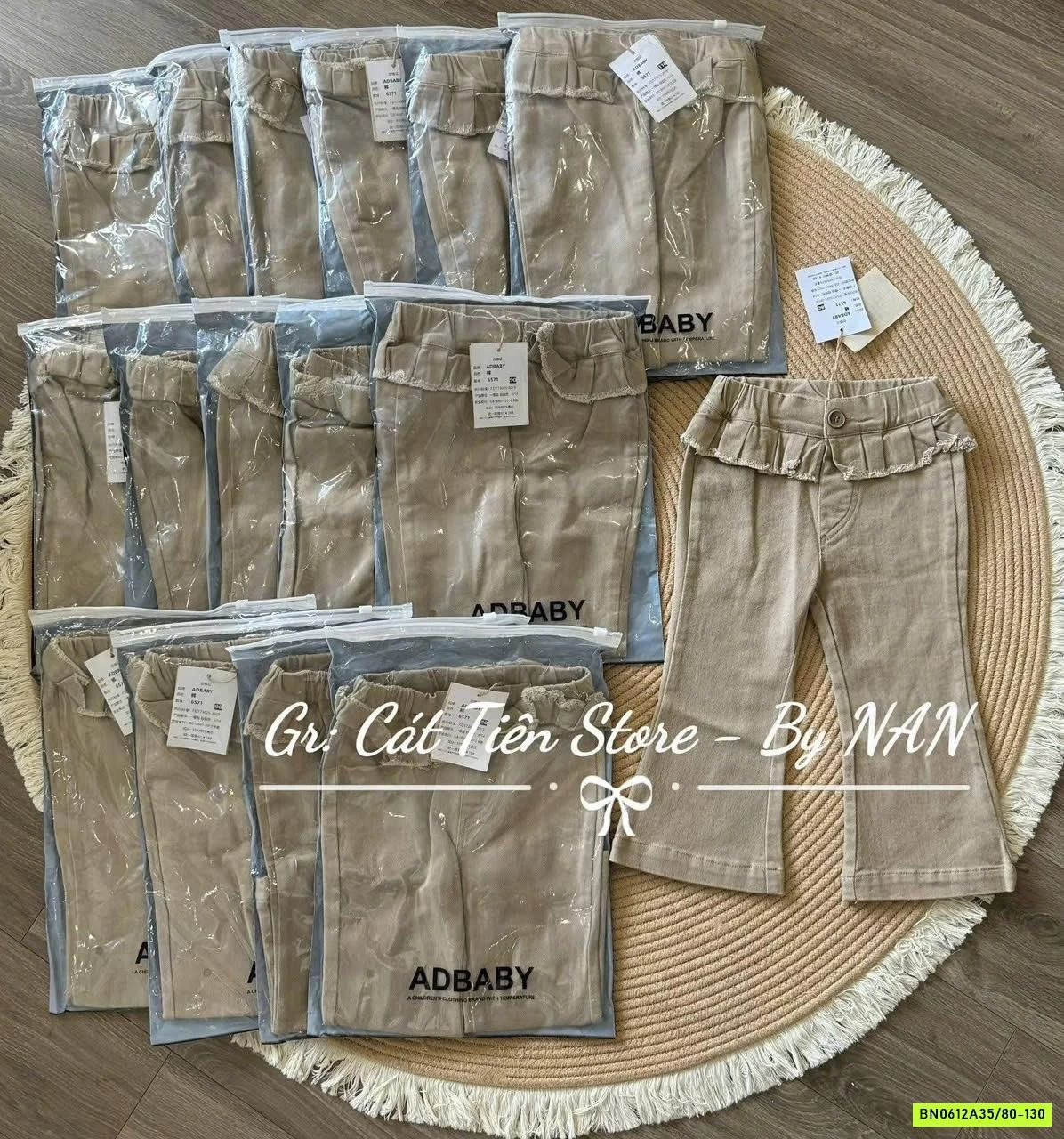 QUẦN THÔ LOE VIỀN BÈO ADBABY