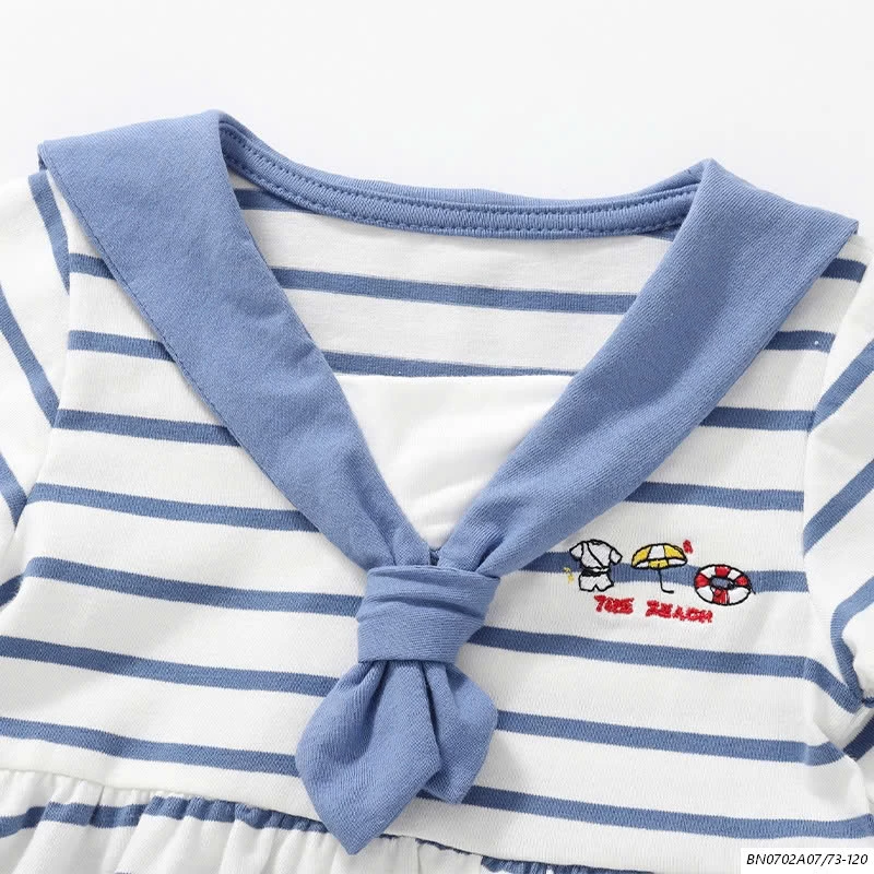 ĐẦM COTTON KẺ XANH