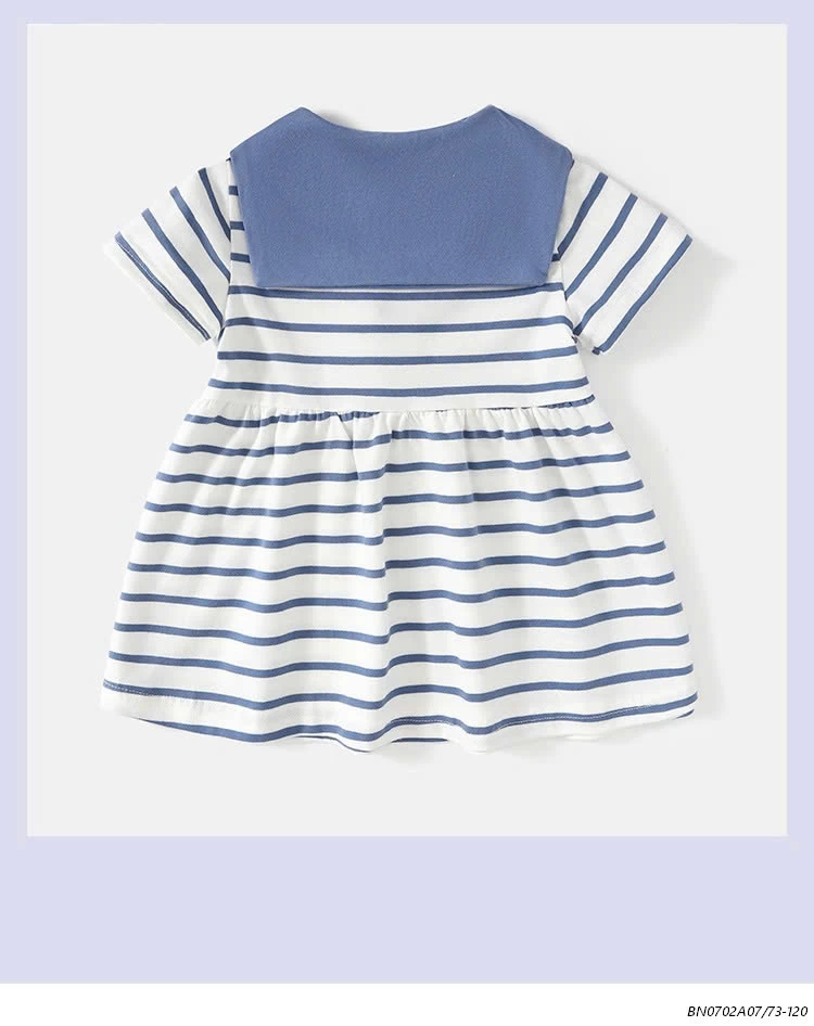 ĐẦM COTTON KẺ XANH