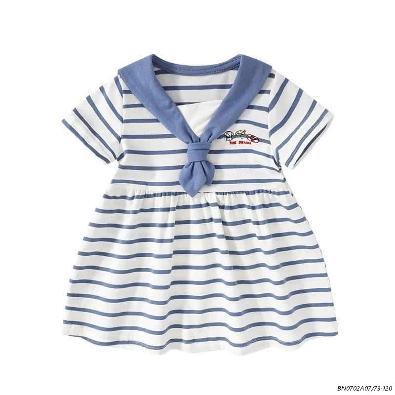 ĐẦM COTTON KẺ XANH