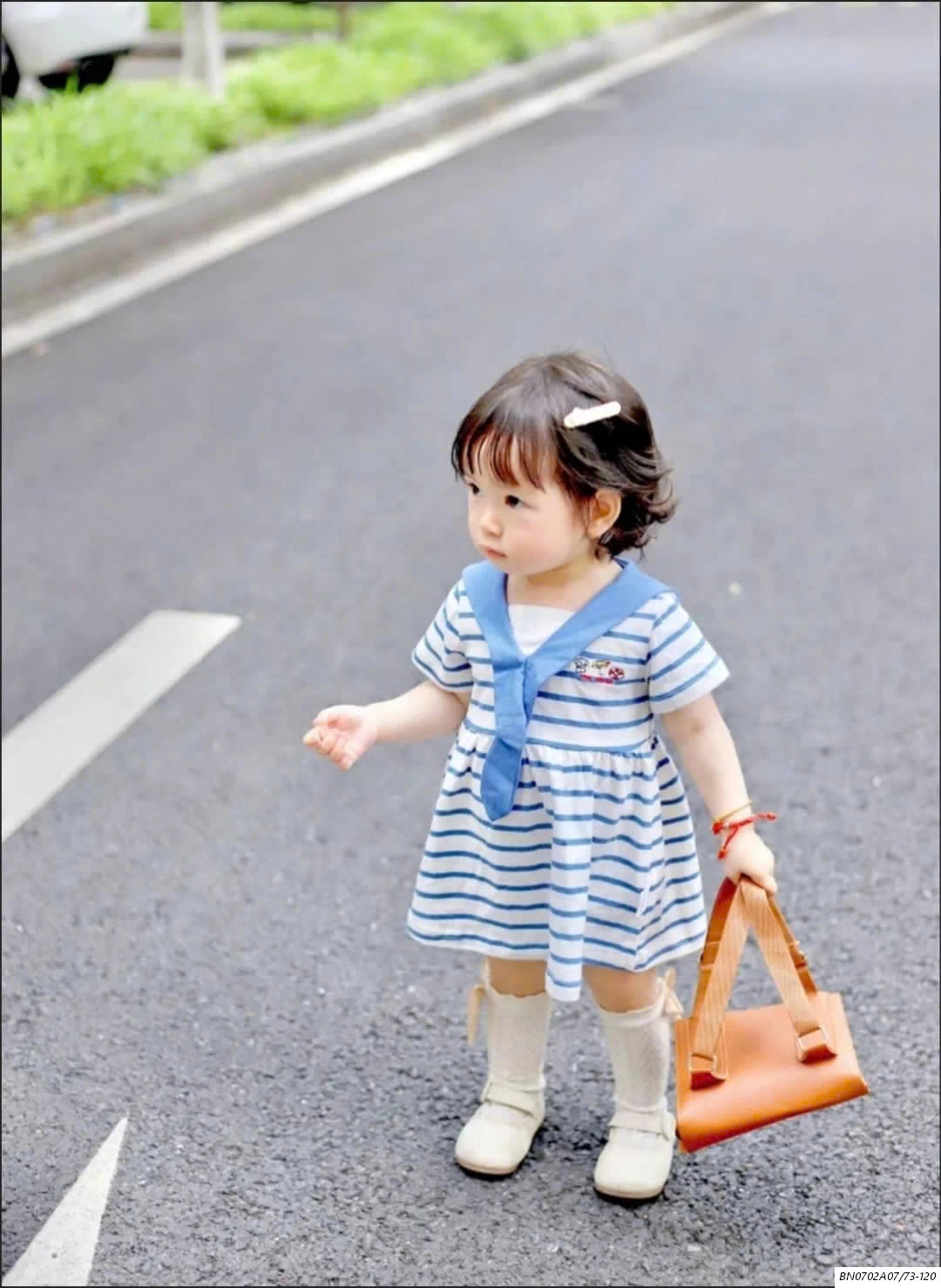 ĐẦM COTTON KẺ XANH