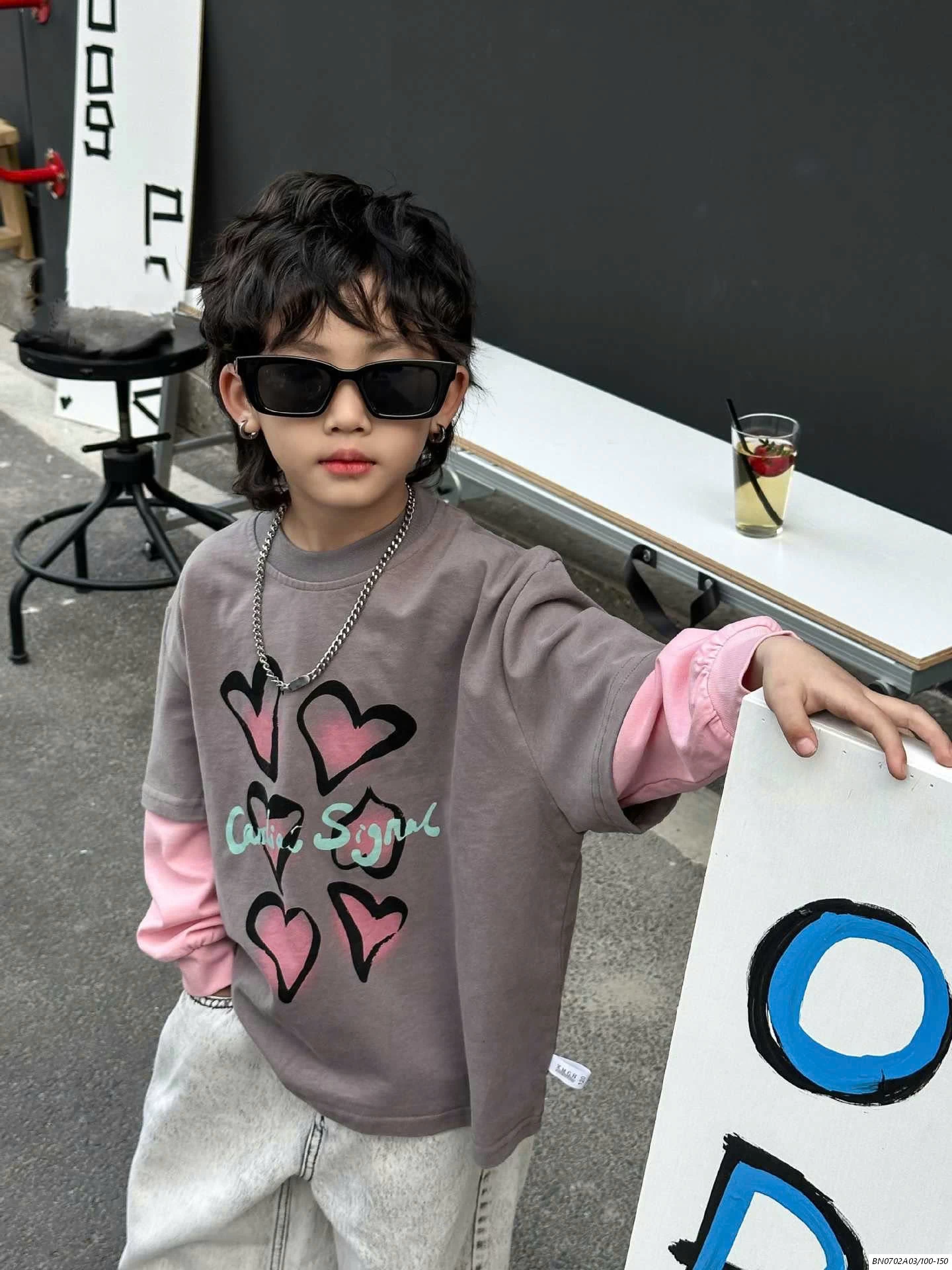 ÁO THUN TRÁI TIM GIẢ 2 LỚP