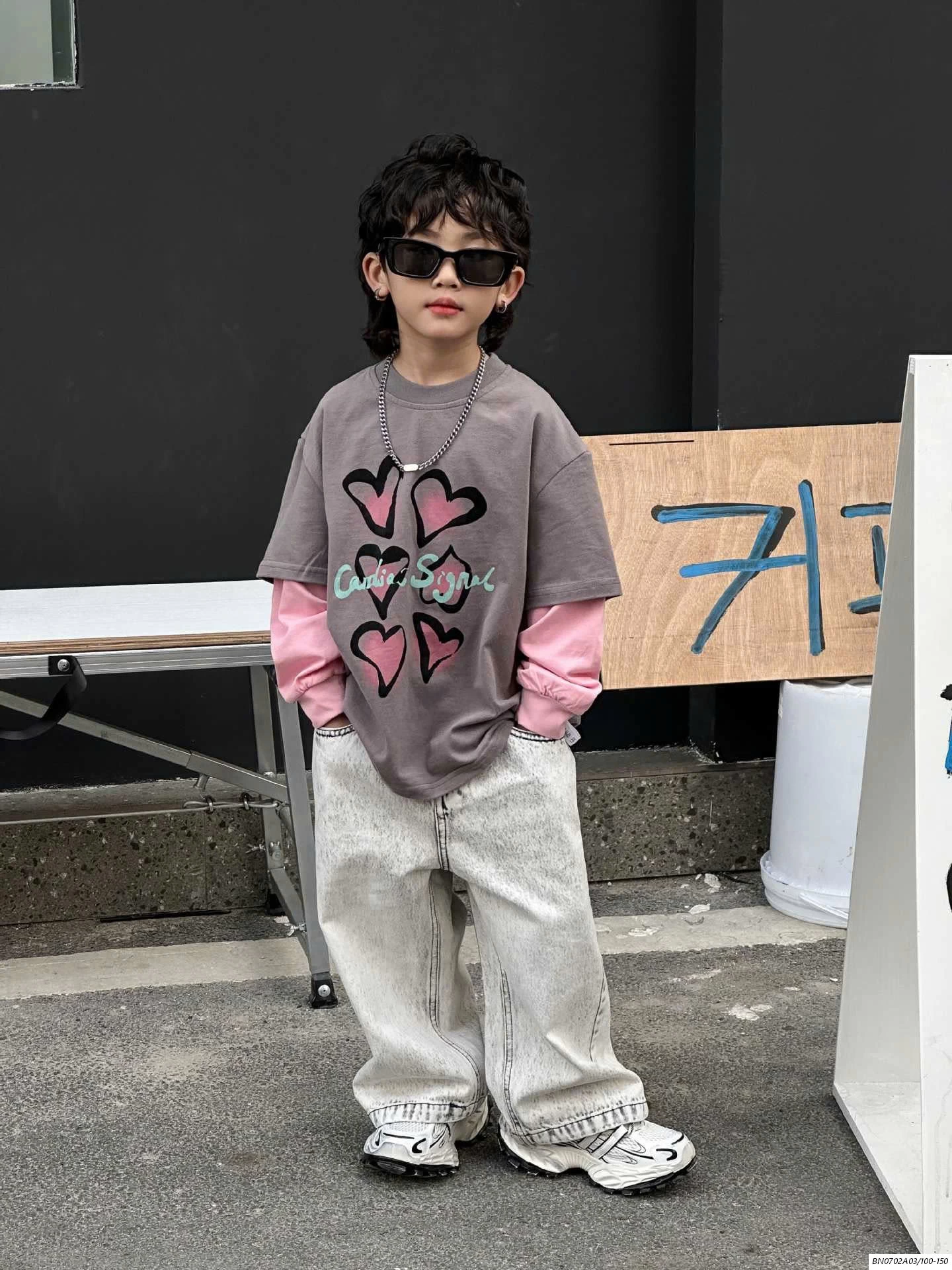 ÁO THUN TRÁI TIM GIẢ 2 LỚP