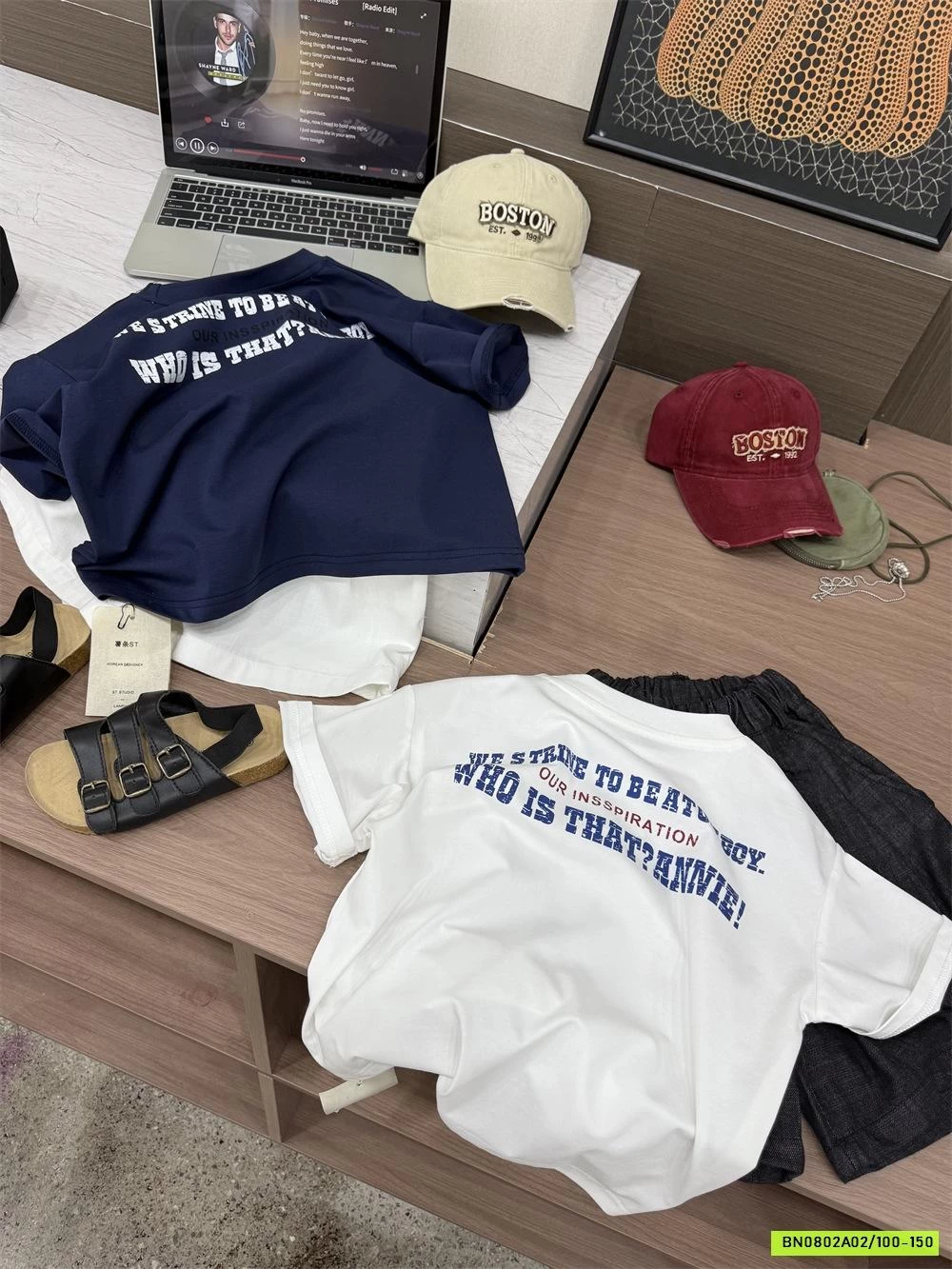 ÁO THUN CỔ TRÒN IN CHỮ LƯNG