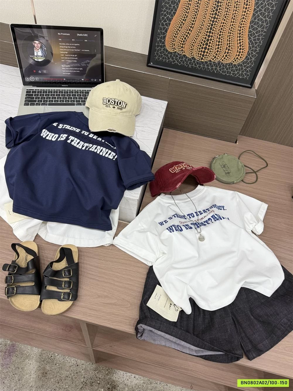 ÁO THUN CỔ TRÒN IN CHỮ LƯNG