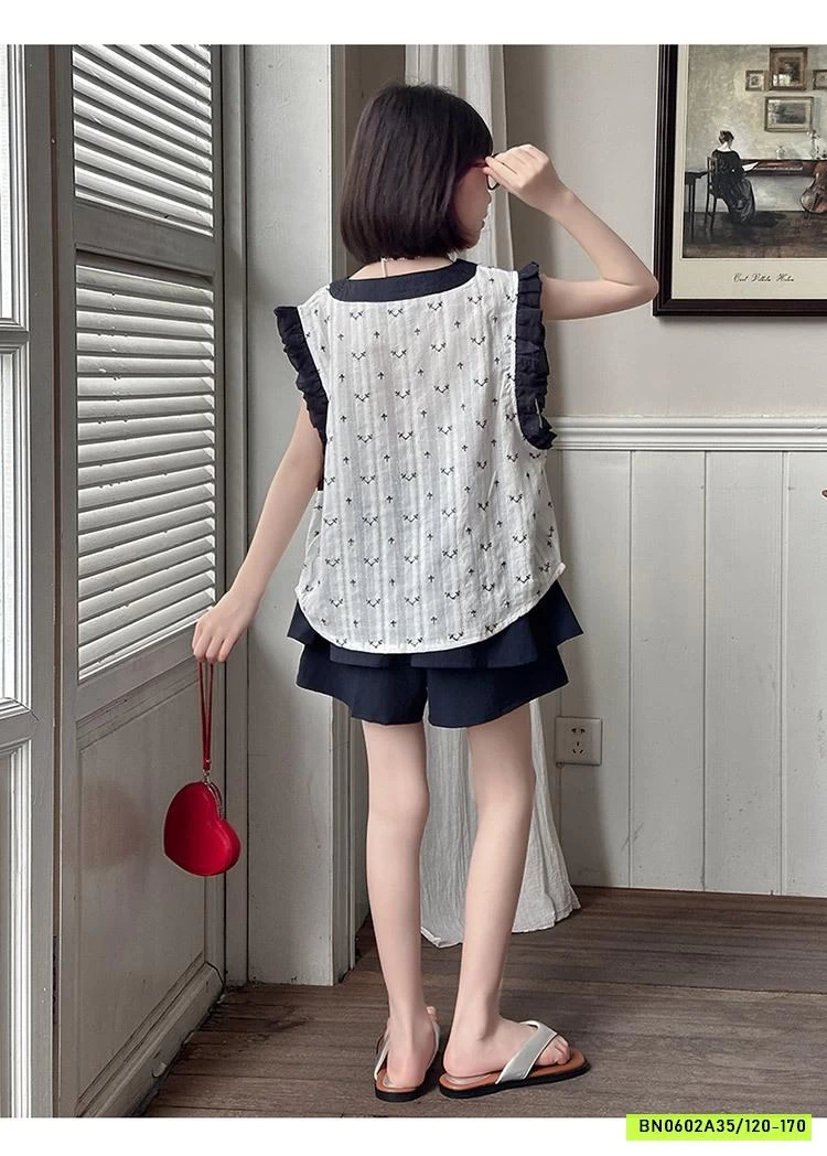 SÉT ÁO THÊU MIX QUẦN VÁY SZ ĐẠI