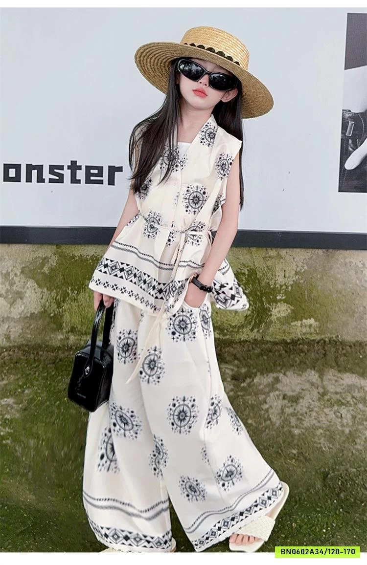 SÉT ĐŨI HOA VĂN QUẦN SUÔNG