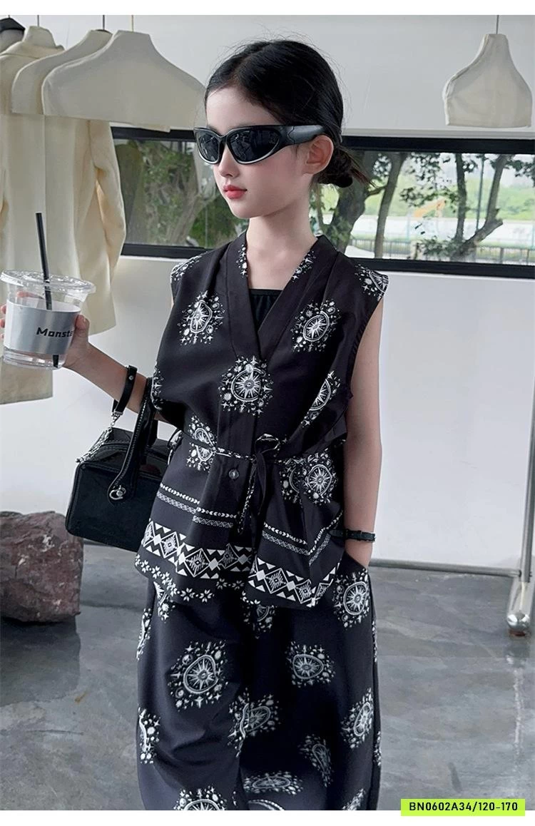 SÉT ĐŨI HOA VĂN QUẦN SUÔNG