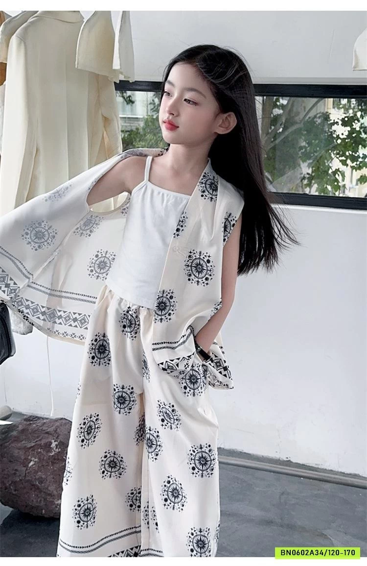 SÉT ĐŨI HOA VĂN QUẦN SUÔNG