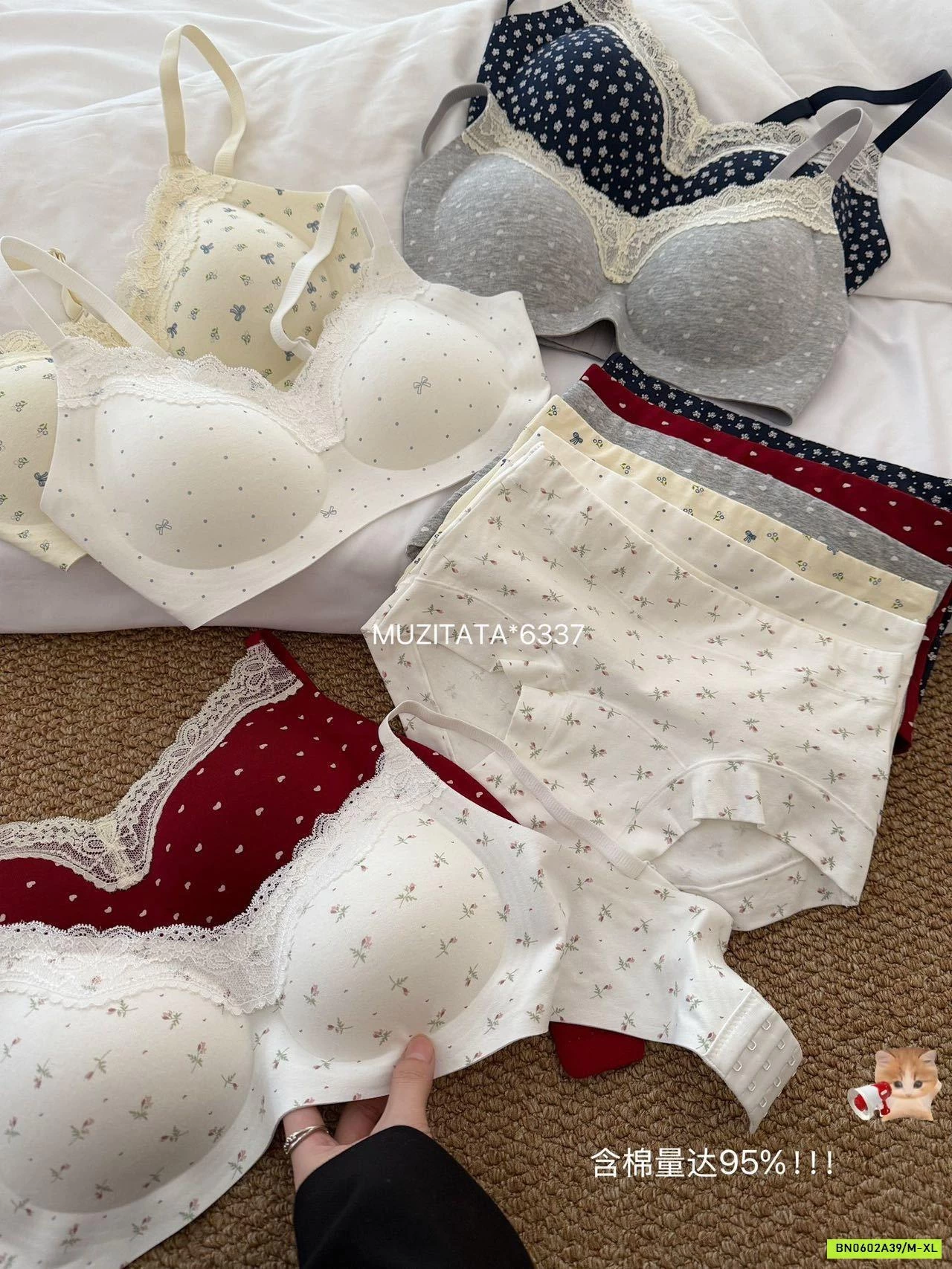 SÉT BRA COTTON MUZITATA