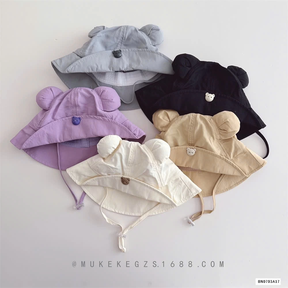 MŨ BÈO TAI GẤU KÈM QUAI