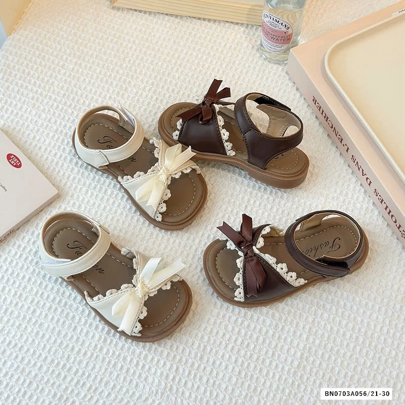 SANDAL NƠ VIỀN REN