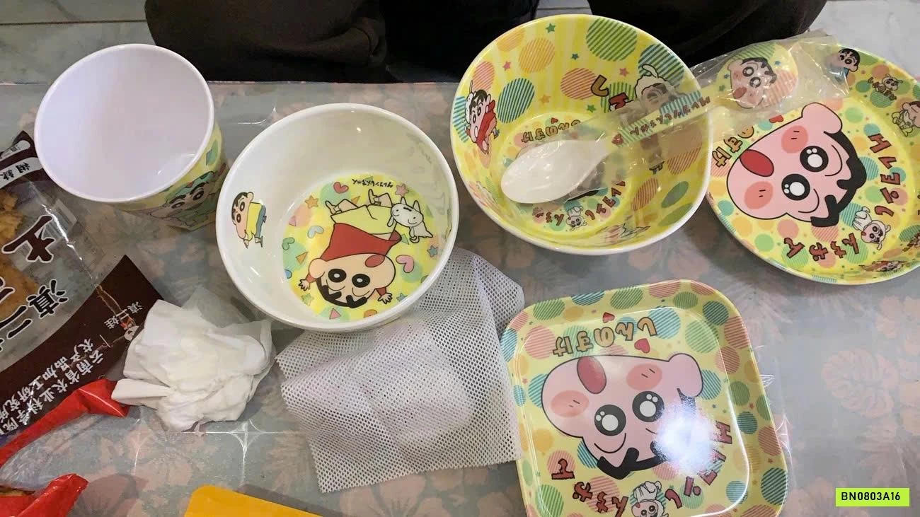 BỘ BÁT ĐĨA 6 CHI TIẾT HOẠT HÌNH