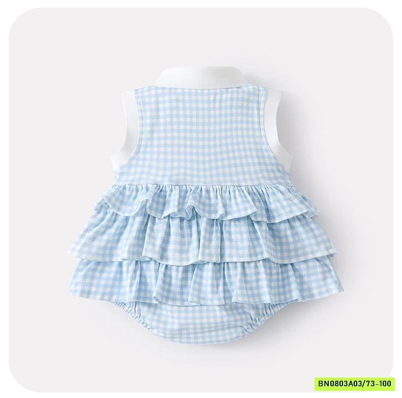 BODY VÁY CARO XANH SZ NHÍ