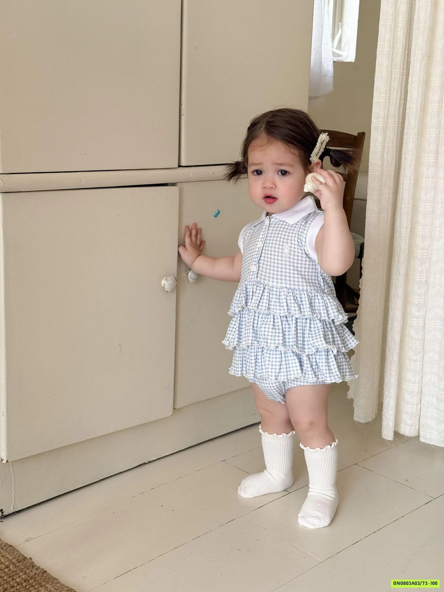 BODY VÁY CARO XANH SZ NHÍ