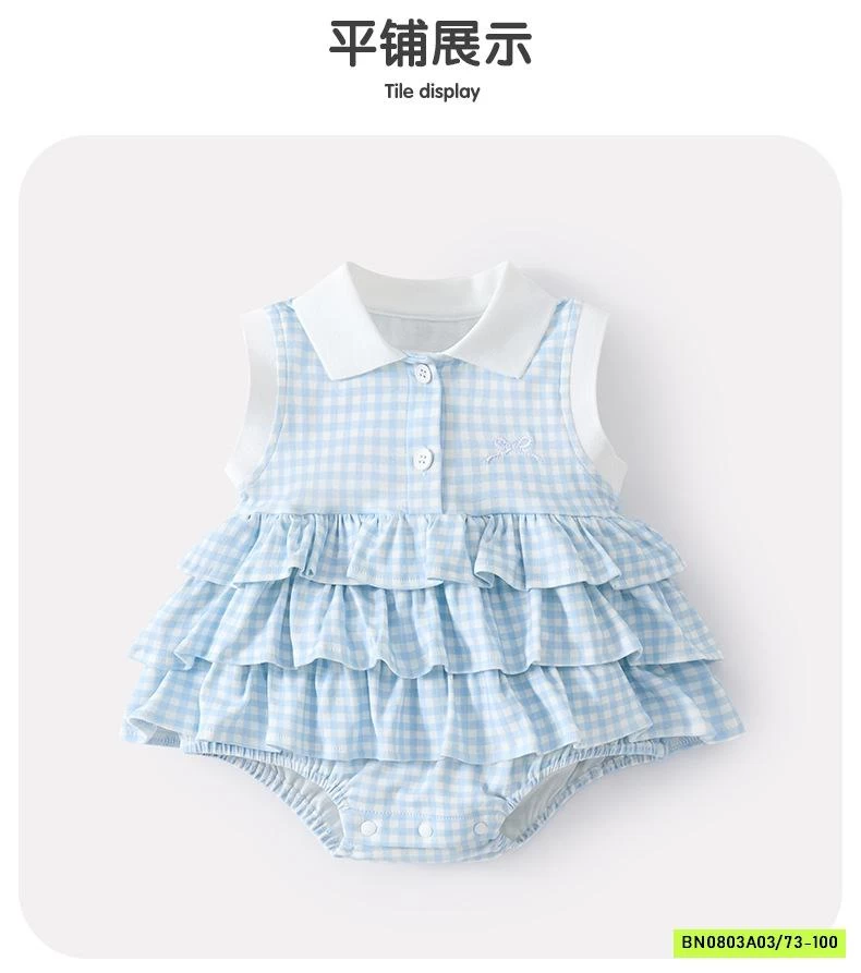 BODY VÁY CARO XANH SZ NHÍ