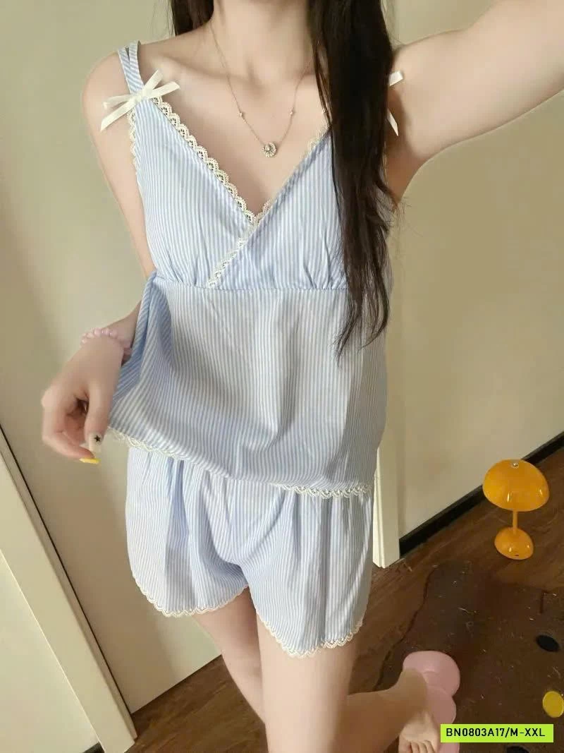 BỘ NGỦ 2 DÂY SỌC XANH