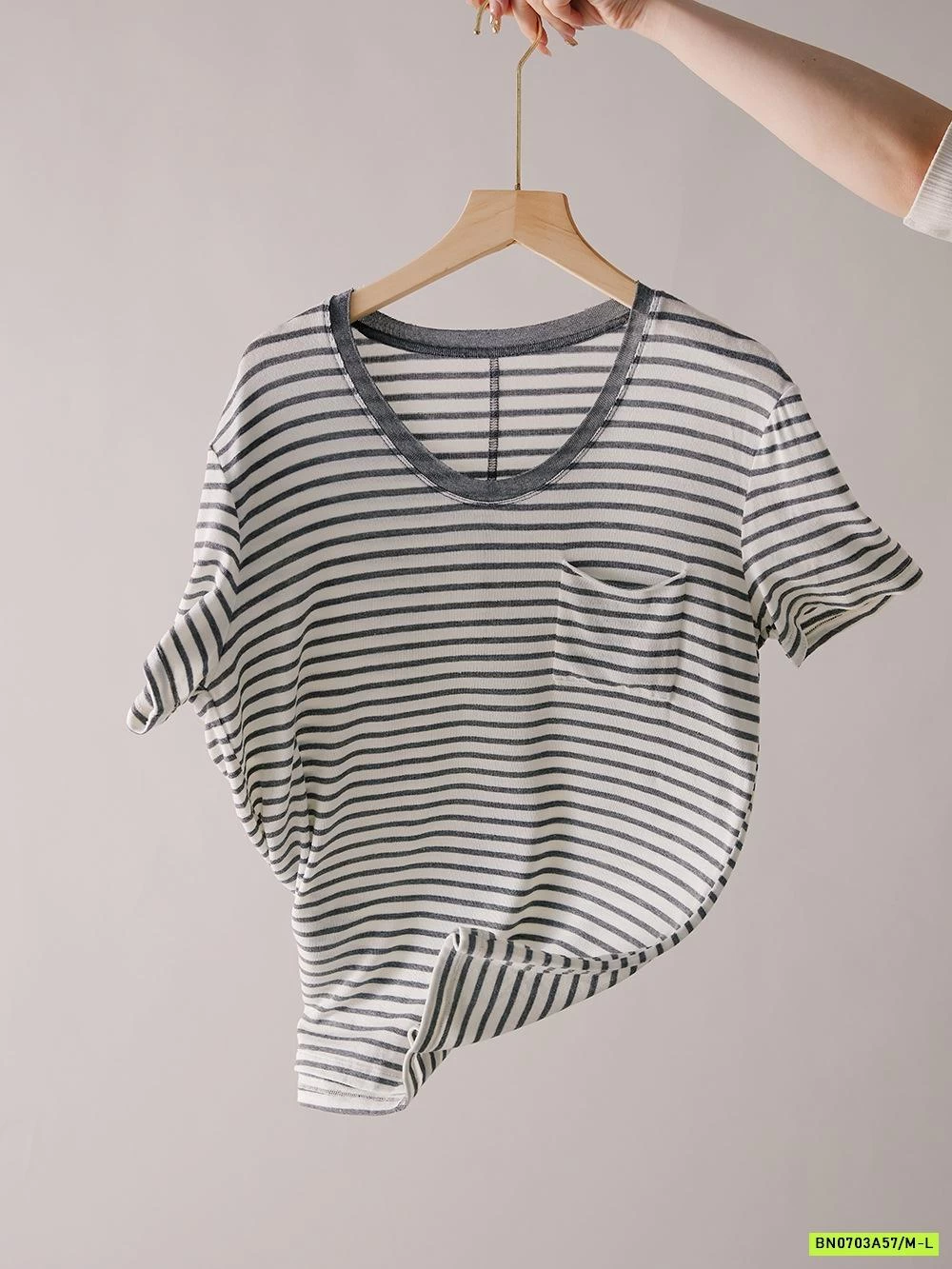 ÁO THUN GIẤY CỔ TIM XUẤT HÀN