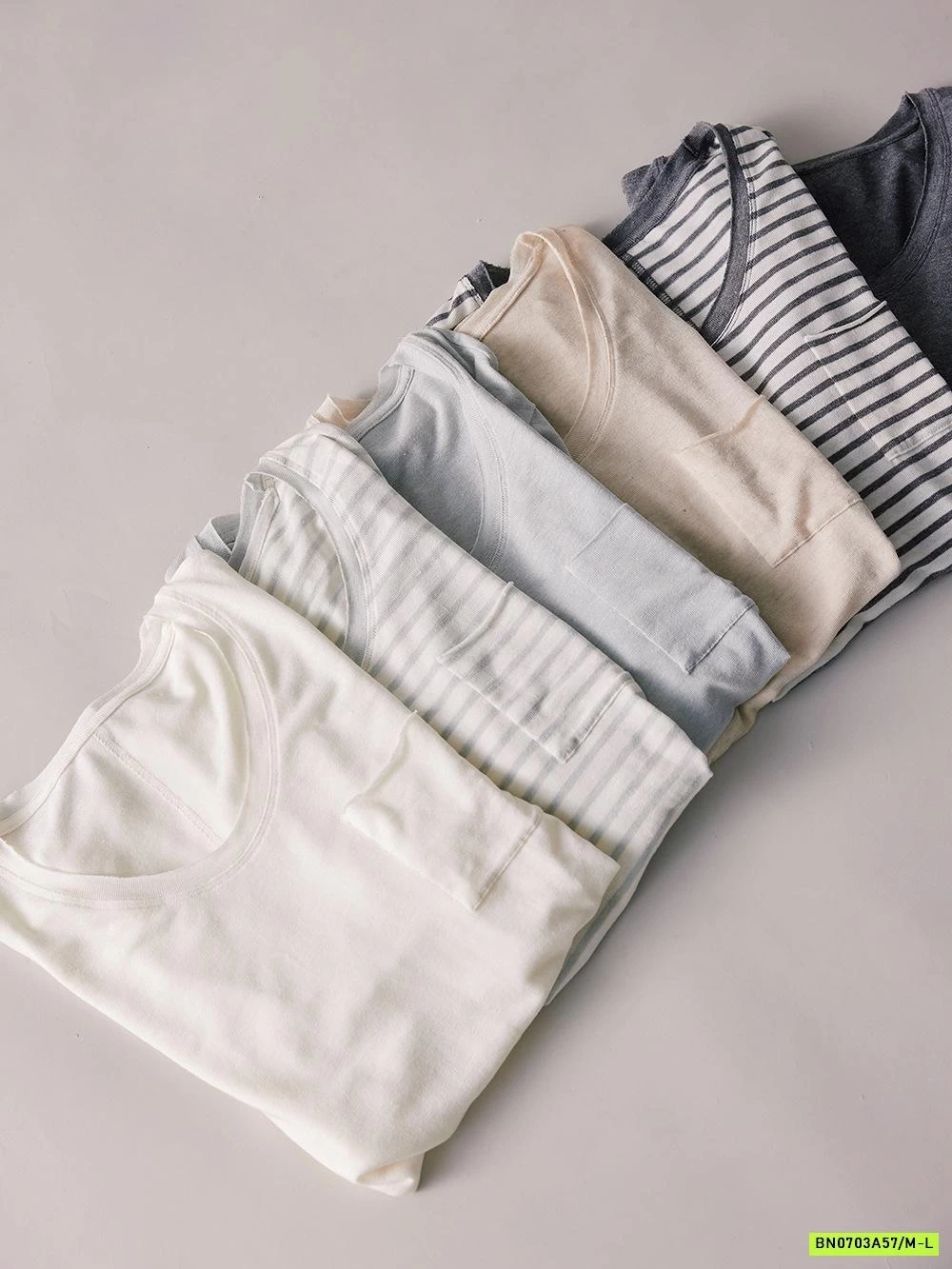 ÁO THUN GIẤY CỔ TIM XUẤT HÀN