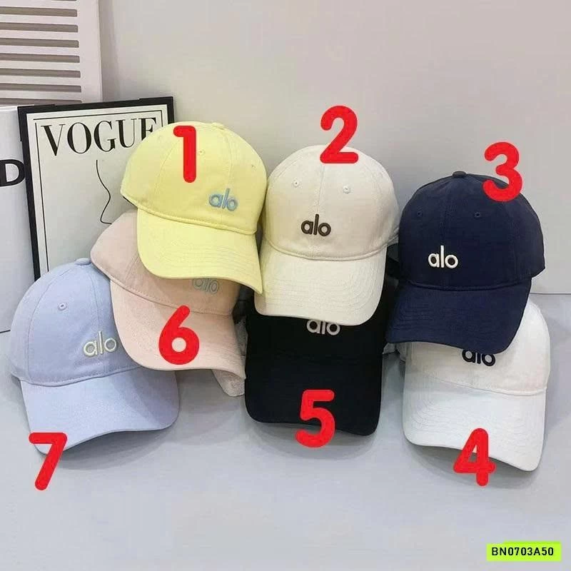 MŨ KẾT THÊU CHỮ A.LO