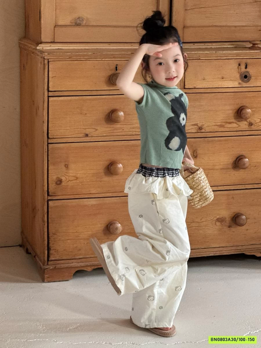 QUẦN SUÔNG CẠP VIỀN BÈO YUKIDS