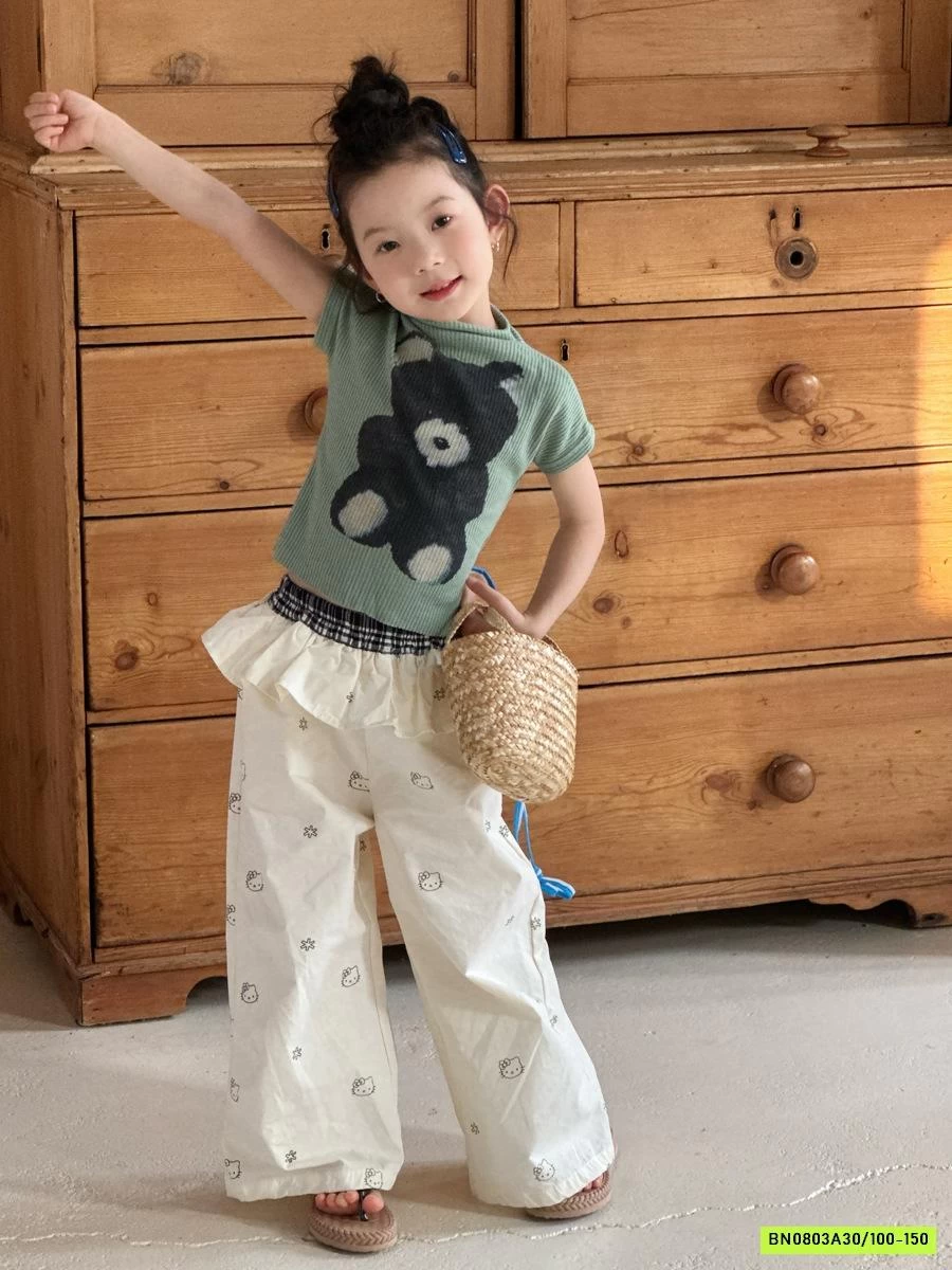 QUẦN SUÔNG CẠP VIỀN BÈO YUKIDS